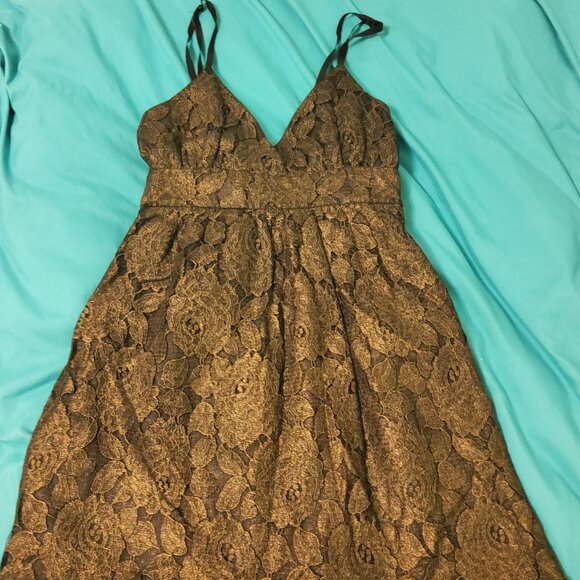 Y2K Vintage Lace Sweetheart Fit and Flare Mini Dress Medium EUC - Picture 1 of 6